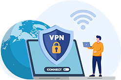 ビジネスコミュファ VPNのイメージ図